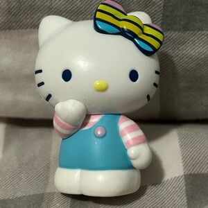 Hello Kitty Figurine with Rainbow Bow